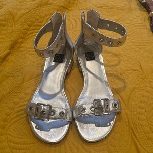 Never Worn Silver Sandal WHBM